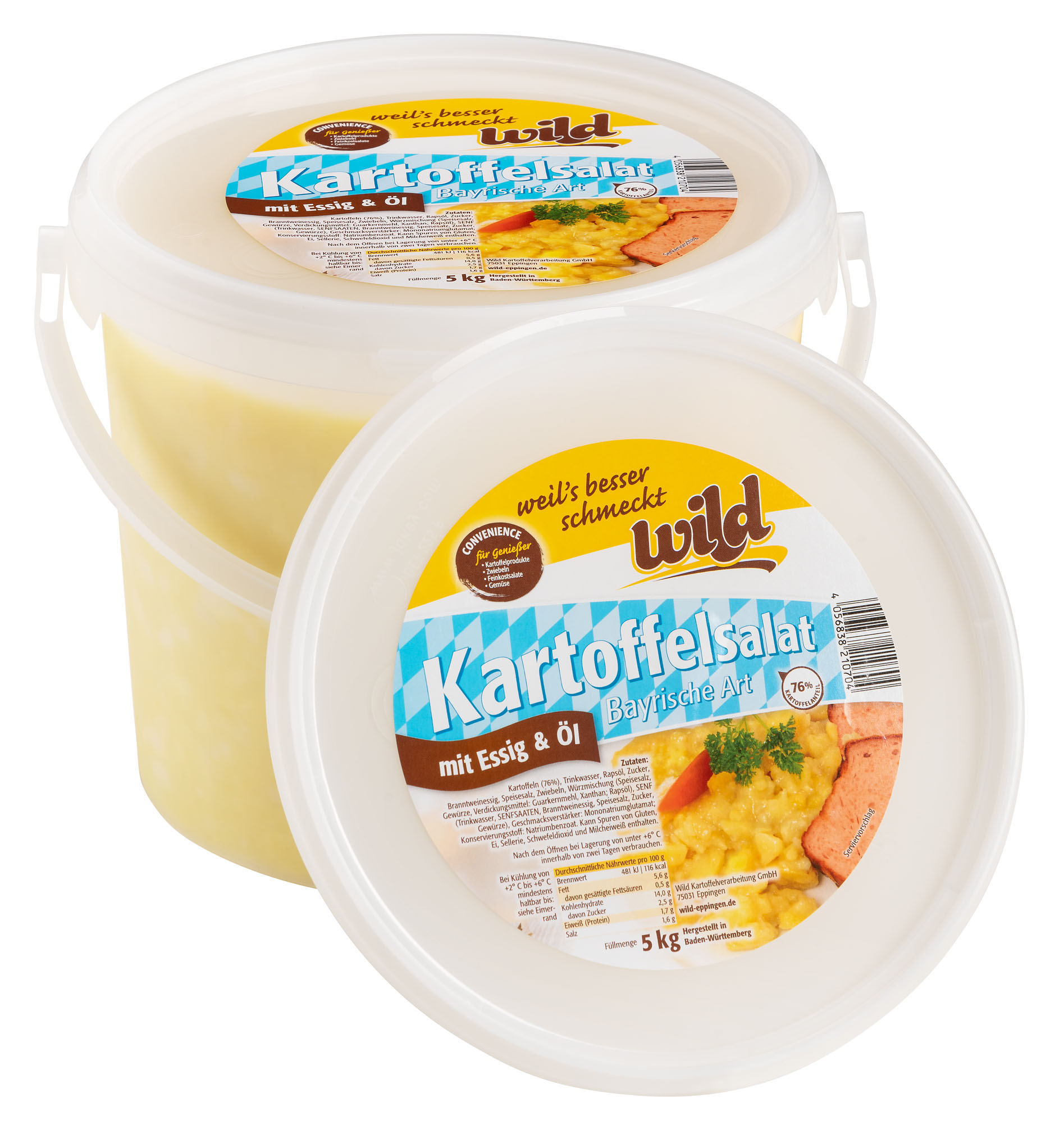 Kartoffelsalat "Bayrisch", 5 kg Eimer