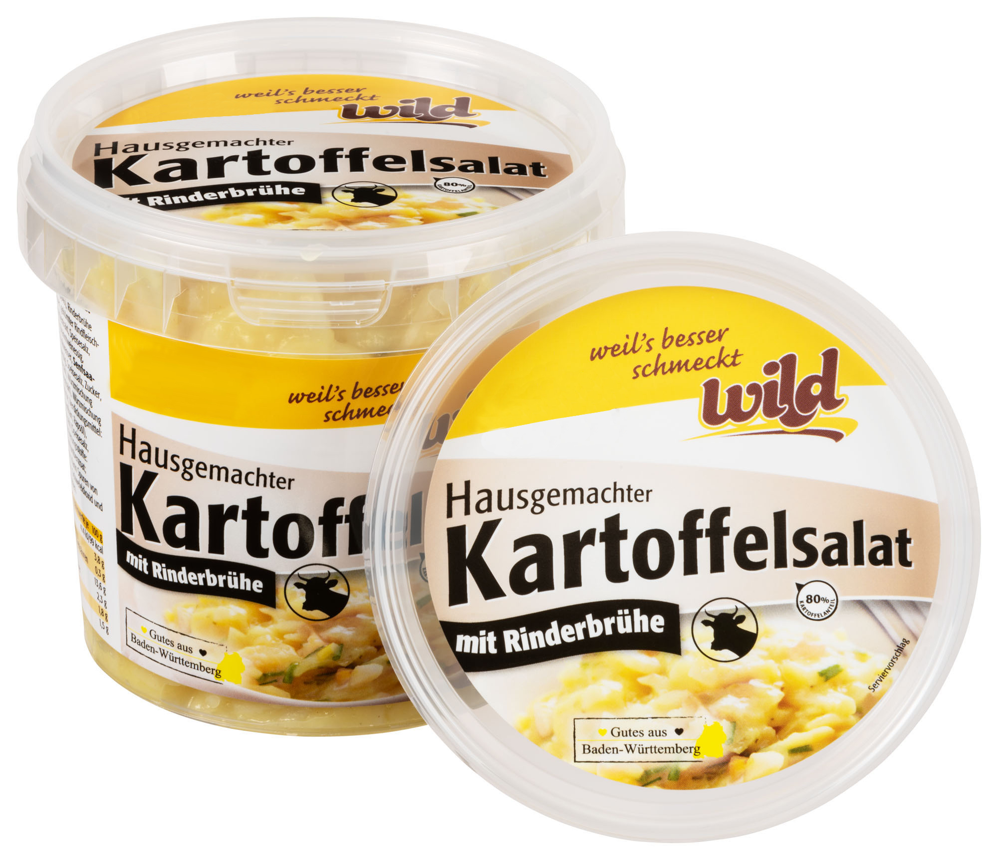Kartoffelsalat "Hausgemacht", mit Rinderbrühe, 400 g Becher