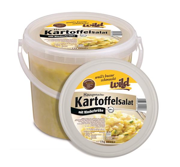 Kartoffelsalat "Hausgemacht", mit Rinderbrühe, 5 kg Eimer