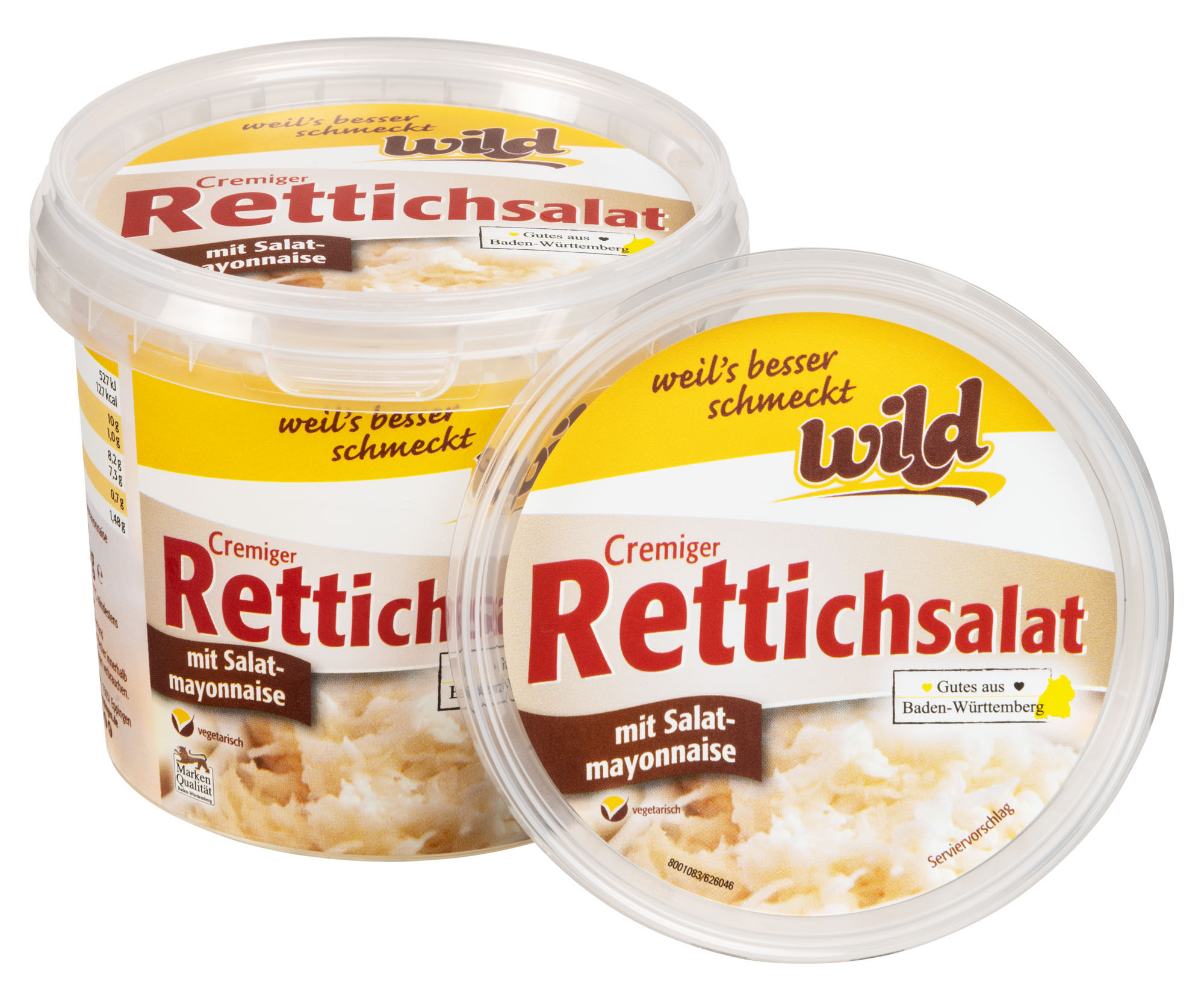 Cremiger Rettichsalat mit Salatmayonnaise, 400 g Becher 